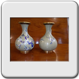 Pair of decorative Cloisonne Vases