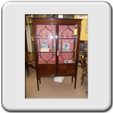 Edwardian Mahogany Display Cabinet